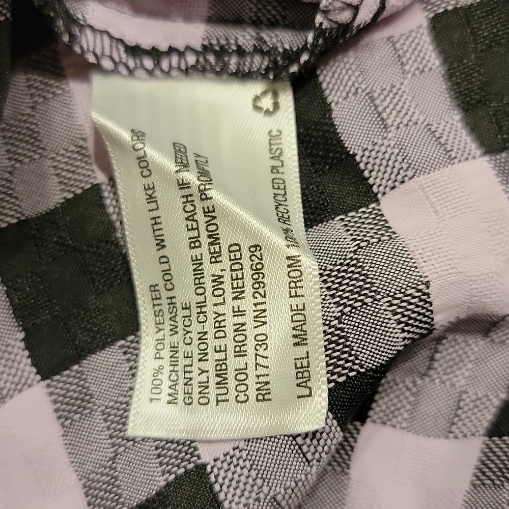 WILD Fable long sleeve purple and black gingham dress size small - Picture 8 of 12